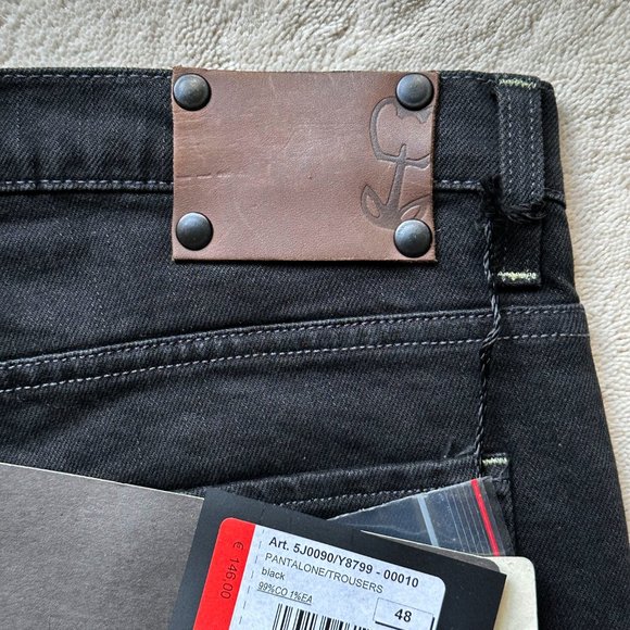 Made in Italy PATRIZIA PEPE Black STRETCH COTTON Slim JEANS Size 48 EUR | 32 US - Picture 10 of 10